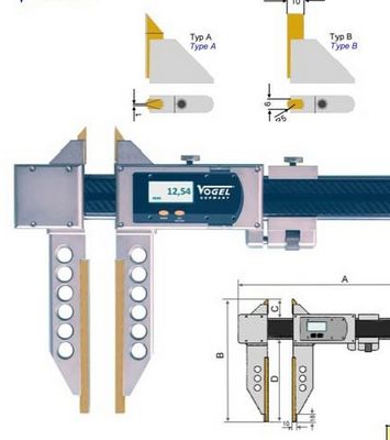 数显式大型外爪游标卡尺